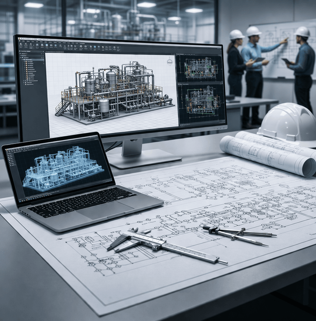 Mechanical design and instrumentation for process skids