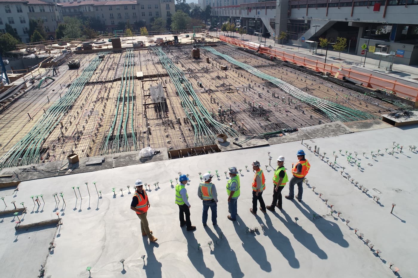 Modular skid structural framework at fabrication facility